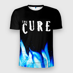 Футболка спортивная мужская The Cure blue fire, цвет: 3D-принт