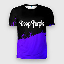 Футболка спортивная мужская Deep Purple purple grunge, цвет: 3D-принт