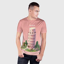 Футболка спортивная мужская Pisa Isometric, цвет: 3D-принт — фото 2