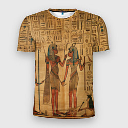 Мужская спорт-футболка Имитация папируса: арт нейросети