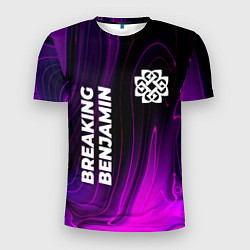 Мужская спорт-футболка Breaking Benjamin violet plasma
