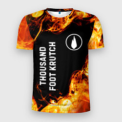 Мужская спорт-футболка Thousand Foot Krutch и пылающий огонь