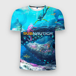 Мужская спорт-футболка Подводный мир сабнавтики