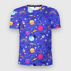 Мужская спорт-футболка Планеты и кометы