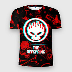 Футболка спортивная мужская The Offspring rock glitch, цвет: 3D-принт