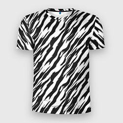 Мужская спорт-футболка Полосатая шкура зебры