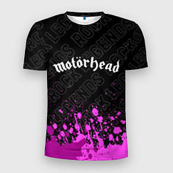 Футболка спортивная мужская Motorhead rock legends: символ сверху, цвет: 3D-принт