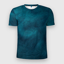 Мужская спорт-футболка Синие туманные камешки