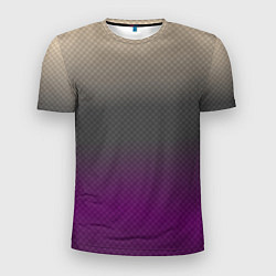 Мужская спорт-футболка Фиолетовый и серый дым - Хуф и Ся