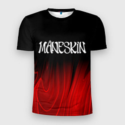 Футболка спортивная мужская Maneskin red plasma, цвет: 3D-принт