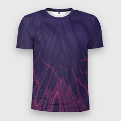 Мужская спорт-футболка Лучи - фиолетовый и розовый - Хуф и Ся