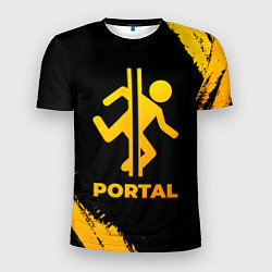 Футболка спортивная мужская Portal - gold gradient, цвет: 3D-принт