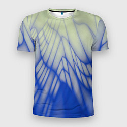 Мужская спорт-футболка Лучи - неоновый синий - Хуф и Ся