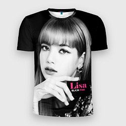 Мужская спорт-футболка Blackpink Lisa Business card