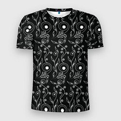 Мужская спорт-футболка Black style pattern