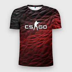 Мужская спорт-футболка CS GO dark red