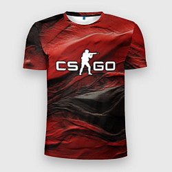 Футболка спортивная мужская Dark red CS GO, цвет: 3D-принт