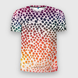 Футболка спортивная мужская Радужные градиентные круги, цвет: 3D-принт