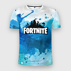 Футболка спортивная мужская Fortnite Logo Paint, цвет: 3D-принт