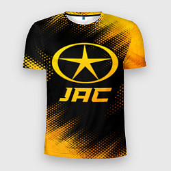Мужская спорт-футболка JAC - gold gradient