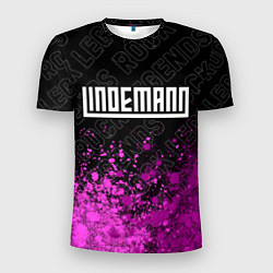 Футболка спортивная мужская Lindemann rock legends: символ сверху, цвет: 3D-принт