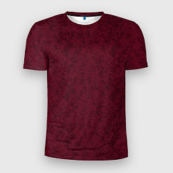Мужская спорт-футболка Текстура тёмно-красный