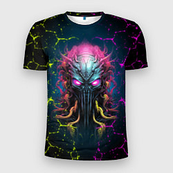 Футболка спортивная мужская Alien - neon style, цвет: 3D-принт