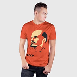 Футболка спортивная мужская СССР Ленин жив, цвет: 3D-принт — фото 2