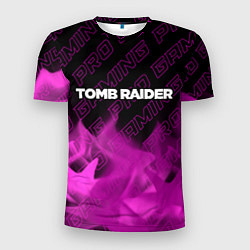 Мужская спорт-футболка Tomb Raider pro gaming: символ сверху