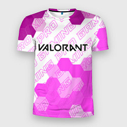 Мужская спорт-футболка Valorant pro gaming: символ сверху