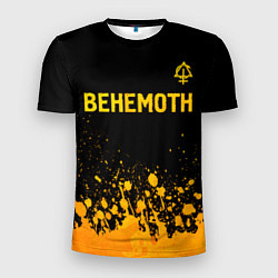 Футболка спортивная мужская Behemoth - gold gradient: символ сверху, цвет: 3D-принт