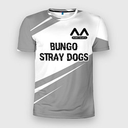 Мужская спорт-футболка Bungo Stray Dogs glitch на светлом фоне: символ св