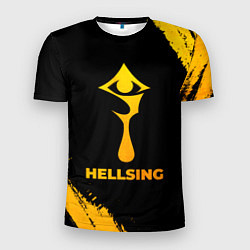 Футболка спортивная мужская Hellsing - gold gradient, цвет: 3D-принт