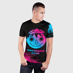 Футболка спортивная мужская Tomodachi Game - neon gradient, цвет: 3D-принт — фото 2