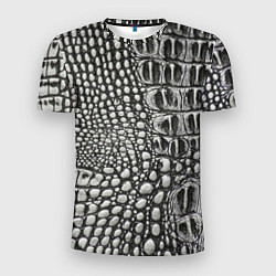 Мужская спорт-футболка Кожа крокодила - текстура