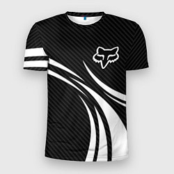 Мужская спорт-футболка Fox carbon line - white