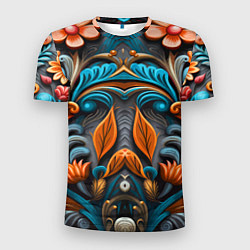 Мужская спорт-футболка Mirrow floral pattern - art - vogue