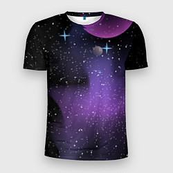 Мужская спорт-футболка Фон космоса звёздное небо