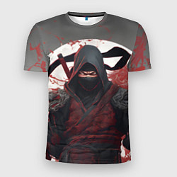 Мужская спорт-футболка Слепой воин ниндзя