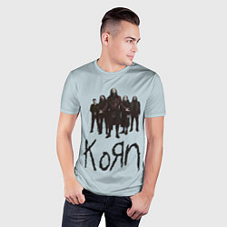 Футболка спортивная мужская Korn band, цвет: 3D-принт — фото 2