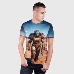 Футболка спортивная мужская Fallout power, цвет: 3D-принт — фото 2
