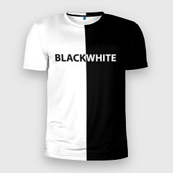 Футболка спортивная мужская Black white, цвет: 3D-принт