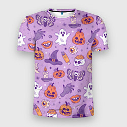 Мужская спорт-футболка Halloween pattern арт