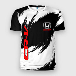 Футболка спортивная мужская Honda - белые краски, цвет: 3D-принт