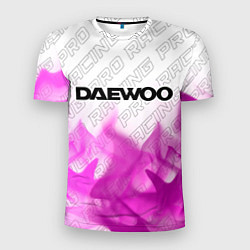 Футболка спортивная мужская Daewoo pro racing: символ сверху, цвет: 3D-принт