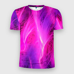 Мужская спорт-футболка Pink abstract texture