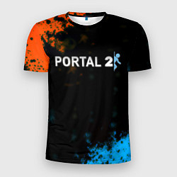 Футболка спортивная мужская Portal game, цвет: 3D-принт