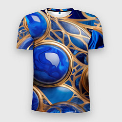 Футболка спортивная мужская Лазуритовый флюид, цвет: 3D-принт