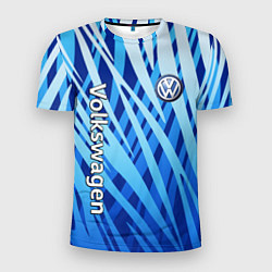 Мужская спорт-футболка Volkswagen - синий камуфляж