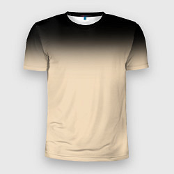 Мужская спорт-футболка Градиент: от черного к телесному